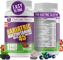 Procare Health Bariatric Multivitamin with Iron 45mg Chewable (30 Tablets) - Fruit Punch Flavor Bariatric Multivitamin Chewable Pills for Gastric Bypass & Sleeve Gastrecty Aσθενείς (01 Μήνας Προσφορά)