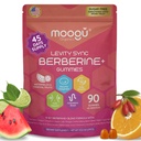 Moogu Berberine Mega Formula Gummies (45 Days) - Advanced Dihydroberberine for High Absorption - with Myo & D-Chiro Inositol (40:1), ACV, ALA, Ceylon Cinnamon, Turmeric, Gymnema & White Kidney Bean