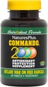 Natures Plus Commando 2000-60 Tablets - Αντιοξειδωτική προστασία - Υποστηρίζει τον εγκέφαλο, την κυκλική λειτουργία & το ανοσοποιητικό σύστημα - χορτοφαγικά, χωρίς γλουτένη - 30 εξυπηρετήσεις