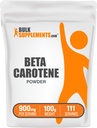 BulkSupplements.com Beta Carotene Powder - Beta Carotene Supplement, Vitamin A Supplement for Immune and Vision Support - Gluten Free, 900mg per Serving, 100g (3.5 oz) (Pack of 1)