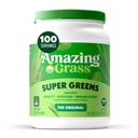 Amazing Grass Greens Blend Superfood: Super Greens Powder with Spirulina, Alfalfa, Beet Root Powder, Digestive Enzymes, Prebiotics & Probiotics, Original, 100 Servings (Packaging May Vary)