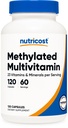 Nutricost Methylated Multivitamin 120 Capsules, 60 Servings - 23 Vitamin & Minerals Per Serving