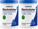 Nutricost Electrolyte Complex Powder (60 Servings, Blue Raspberry) - Hydration Supplement Drink Mix with Vitamins and Minerals (Pack of 2)