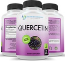 DOCTOR RECOMMENDED SUPPLEMENTS Quercetin 1000 mg Per Service - 120 Veggie Capsules, Vitamin Supplement, 60 Day Supply, (Vegan ve Non-GMO)