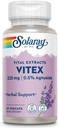 SOLARAY Vitex Berry Extract 225 mg - συμπλήρωμα σμέουρων για γυναίκες - Παραδοσιακή υποστήριξη ισορροπίας ορμονών - Caste Tree Berry - Vegan, Εργαστήριο Επαληθευμένο - 60 εξυπηρετήσεις, 60 VegCaps