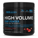 PEScience High Volume Stim-Free Pre-Workout Pump Powder, Caffeine-Free with L-Citrulline & L-Arginine Nitrate, Non-Stim Preworkout for Men and Women - 36 Scoops, Melon Berry Twist