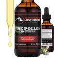 Lost Empire Herbs Pine Pollen Tincture Pine Pollen Liquid Extract for Testosterone - Alcohol Tincture is Superior for Better Absorption, 3rd Party Lab Tested (2 Ounce)