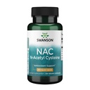 Swanson NAC N-Acetyl Cysteine Liver Health and Antioxidant Supplement for Adults Seeking Detox and Free Radical Support - 600 mg (100 Vegan Capsules)