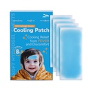 Cooling Patches for Fever Relief, Discomfort & Pain Soothe Headache,Hydrogel Sheets, 12 Count