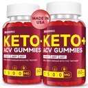 Keto ACV Gummies for Advanced Weight & Loss & Belly Fat Burn - Ταχεία καύση λίπους συμπλήρωμα διατροφής για γυναίκες άνδρες - 1500mg Βιολογικό μηλίτη χωρίς γλουτένη Ξίδι μήλου με τη μητέρα - Υποστήριξη Digestion