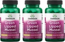 Swanson Green Lipped Mussel (Freeze-Dried) - Yeni Zelanda Ortak Sağlık ve Hareketli Tamam - Doğal Formula Kalp Sağlığı ve Digestive Function - (60 Capsules, 500 mg Her) (3 Paket)