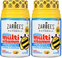Zarbee's Kid's Complete Multivitamin + Probiotic Gummies with Vitamins A B C D E & zinc for Digestive Health Easy to Chew Kids Daily Multivitamin Gummies Natural Fruit,70 Count (Pack of 2)