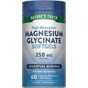 Nature's Truth Magnesium Glycinate Softgels | 250mg | 60 Pills | High Absorption | Non-GMO & Gluten Free Supplement