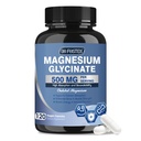 DRFOSTER Magnesium Glycinate 500mg with Zinc & Vitamin D3, High Absorption Chelated Magnesium Glycinate Supplements for Sleep, Muscle & Bone Support, Leg Cramps Comfort, Non-GMO - 120 Veggie Capsules