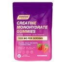 Creatine Monohydrate Gummies – with Collagen, BCAAs, L-Glutamine, Biotin, Zinc, Vitamin D3 & Hyaluronic Acid – Daily Pre & Post Workout Recovery, Sugar-Free (60 Gummies)