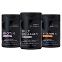 Sports Research® for Her Pack - Biotin-Infused Collagen Peptides Complex + Biotin 10,000mcg + High Potency Vitamin C