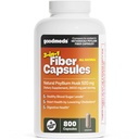 Psyllium Husk Fiber 520mg Capsules Supplement Soluble Dietary Colon Support for Women and Men, Restore Digestive Regularity and Balance (800 Count)