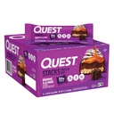 Quest Nutrition Stacks Protein Bars, Brownie a la Mode Flavor, 20g Protein, 3g Net Carbs, 1g Sugar, High Fiber, Low Sugar, Gluten Free, 12 Count