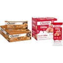Quest Nutrition Chocolate Peanut Butter Protein Bars & Strawberry Cake Frosted Cookies Twin Pack Bundle, 12 Bars & 16 Cookies