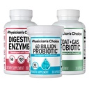 Physician's CHOICE Gut Guardian Bundle: Advanced Bloating & Digestion Support with 60 Billion Probiotic, Digestive Enzymes & Bloat + Gas Probiotic - Daily Gut Health Support for Women and Men