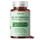 Oregano Oil with Black Seed Oil Vitamin D3, 3-in-1 Enteric Coated Softgels Oregano Herbal Supplement for Immune Support & Overall Welleness, 60-Day Supply
