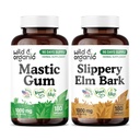 Wild & Organic Mastic Gum 180 Capsules & Slippery Elm 180 Capsules