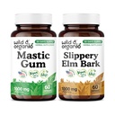 Wild & Organic Mastic Gum 60 Capsules & Slippery Elm 60 Capsules