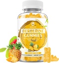 Βερβερίνη Gummies με Ceylon Cinnamon 1500mg υψηλής δραστικότητας Berberine HCL συμπλήρωμα για την υποστήριξη του ανοσοποιητικού και του μεταβολισμού, χωρίς ζάχαρη, ανανάς Γεύση - 60 κόμης