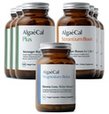 ALGAECAL - Bone Builder Pack for Bone Density, Plant Based Calcium Supplements & Strontium, Vitamins K2, D3, Magnesium & 16 Minerals, 3-Month Supply Magnesium Relax™ (60 Caps)