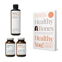 ALGAECAL Bundle - Bone Builder Pack, Calcium Supplement Vitamin D, K2, Strontium & Omega 3 Fish Oil with EPA & DHA & The Book by Lara Pizzorno Healthy Bones Healthy You