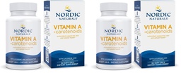 Nordic Naturals Vitamin A + Carotenoids, Unflavored - 30 Soft Gels - Lycopene & Astaxanthin - Supports Skin, Cellular Health - Non-GMO - 30 Servings (Pack of 2)