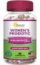 aSquared Nutrition Probiotics for Women - 50 Billion CFU Women's Probiotic Supports Digestive, Gut, Vaginal & Urinary Tract Health - Prebiotics for Females - 60 Capsules - Alt to Gummies