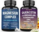 Magnesium Complex & Quercetin Supplement Bundle (120 Capsules)