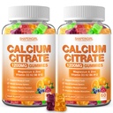 1200mg Calcium Citrate with Vitamin D3, K2, B6 & B12, Calcium Supplements for Women & Men, Plus Magnesium Zinc for Bones, Muscle & Immune Support, High Absorption Fruit Flavor 120 Calcium Gummies