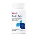 GNC Folic Acid 400mcg | Supports Healthy Fetal Development | Required for Proper Red Blood Cell Formation | Vegetarian Formula | 100 Count