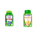 Vitafusion Extra Strength Biotin Gummy Vitamins & Power C Vitamin C Gummies for Immune Support, Orange Flavored, 282 mg Vitamin C, America’s Number 1 Gummy Vitamin Brand, 50 Day Supply, 150 Count