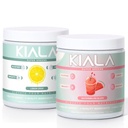 Kiala Nutrition Super Greens, Organic Greens Powder, Spirulina & Chlorella Superfood Powder Sugar & Gluten Free Vegan, Spectra Blend, Lemon Drop, Watermelon Slush 2 Pack