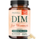 DIM Supplement for Women 250 mg | Estrogen & Hormone Balance | Menopause, Hot Flashes & Night Sweats Support | DIM Complex Estrogen Supplement for Women | with BioPerine | Gluten-Free | 60 Ct