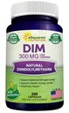 aSquared Nutrition DIM Supplement 300mg Per Serving Plus BioPerine - 200 Veggie Capsules - Diindolylmethane DIM Max Strength Pills to Support Estrogen Metabolism & Balance, Menopause, Hormonal Acne