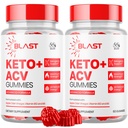 (2 Pack) Blast Keto ACV Gummies, Blast ACV Keto Gummys Advanced 1000MG Chewable Vitamin Supplement - Όλα τα φυσικά ACV Formula για την ενέργεια και την καταλληλότητα Max Strength Formula με βιταμίνη B12 (120 Gummies)