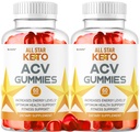 (2 Pack) All Star Keto Gummies Advanced Premium Formula All Natural, 120 Gummies for 2 Months