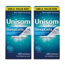 Unisom Nighttime Sleep-Aid Gels, Diphenhydramine HCI 50mg, 100 Count, 2 pk