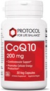Protokol CoQ10 200 mg - Kalp Sağlığı için * - Erkekler ve Kadınlar için Kalp Tamamları* - Vegan & Non-GMO - 30 Veg Capsules