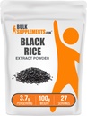 BulkSupplements.com Black Rice Extract Powder - Black Rice Powder, Gluten Free Supplement - Unflavored, 3.7g per Serving, 100g (3.5 oz) (Pack of 1)