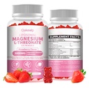 Liposomal Magnesium Threonate High-Potency 3000mg Gummies,Liposomal Enhance 98% Absorption,Magnesium L Threonate Supplements, Muscle & Nervous System for Kids & Adults