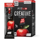 FITAID Creatine Monohydrate Powder with CreaPure®, Fuji Apple Flavor, 14 Single-Serve Packs, Pure Creatine for Women & Men, Pre Workout Supplement for ATP, Easy-Mix, Zero Sugar, Creatina Monohidratada