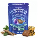 YouChews Ashwagandha KSM-66 Chews for Stress Relief & Mood Support, Organic Ashwagandha Gummies KSM 66 Alternative, Mood Support, Maple Salted Caramel Flavor, 30 Count