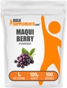 BulkSupplements.com Maqui Berry Powder - Maqui Berry Fruit Powder, Herbal Supplement - Gluten Free, 1g per Serving, 100g (3.5 oz) (Pack of 1)
