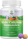 Natures Craf Tasty Kids Ασβέστιο Gummies - Βιταμίνη D & Ασβέστιο Gummies για παιδιά - Βιταμίνη με & D για ανάπτυξη μυών Ζελατίνη-ελεύθερος Kosher Παιδιά 30ct (1 πακέτο)
