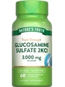 Nature's Truth Glucosamine Sulfate Capsules | 3000mg | 60 Count | Triple Strength | Non-GMO & Gluten Free Supplement